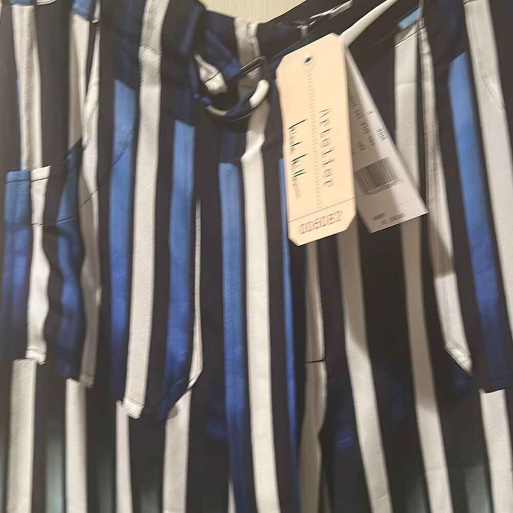 Nicole Miller Artelier Belted Trouser Pants Silk-Blend Multicolor Piano Key NWT - Picture 5 of 10